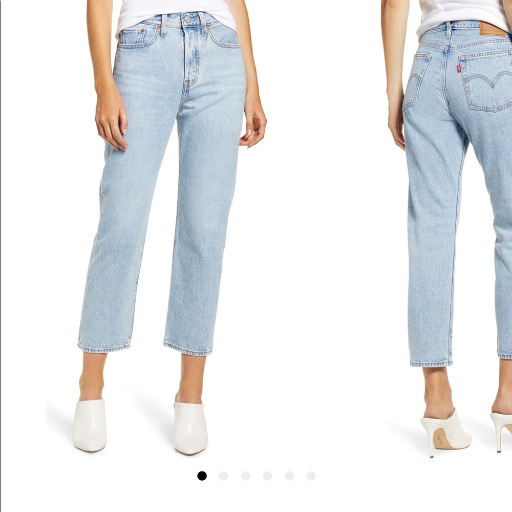 Levis wedgie high waist crop straight